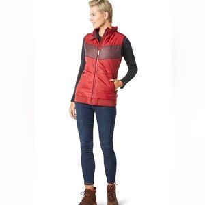 Smartwool Red and Gray Women's Vest